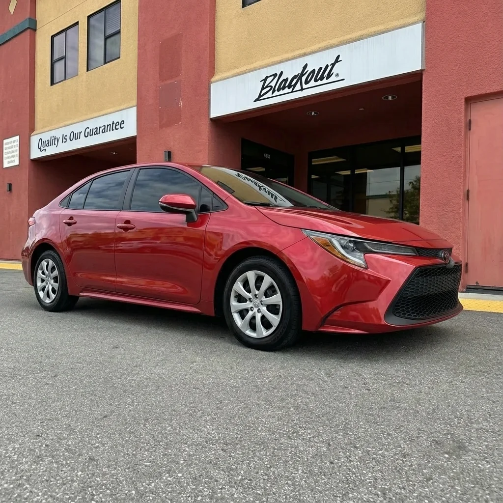Toyota Corolla protection at Blackout Window Tinting